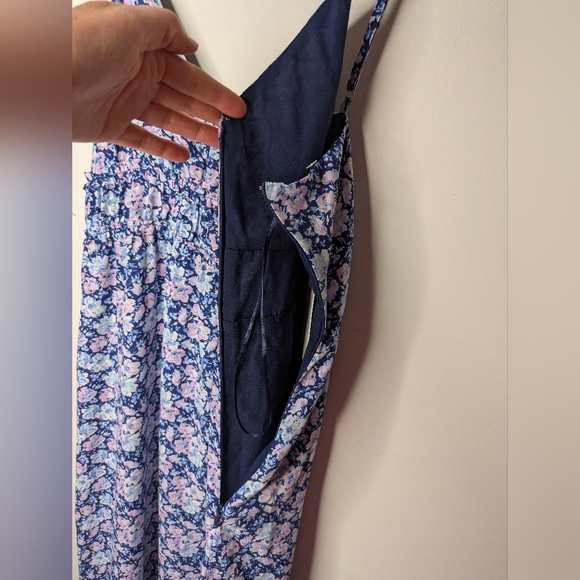 Skies Are Blue Cutout Back Maxi Floral Ruffled Dress Size Large NWT - Picture 11 of 14